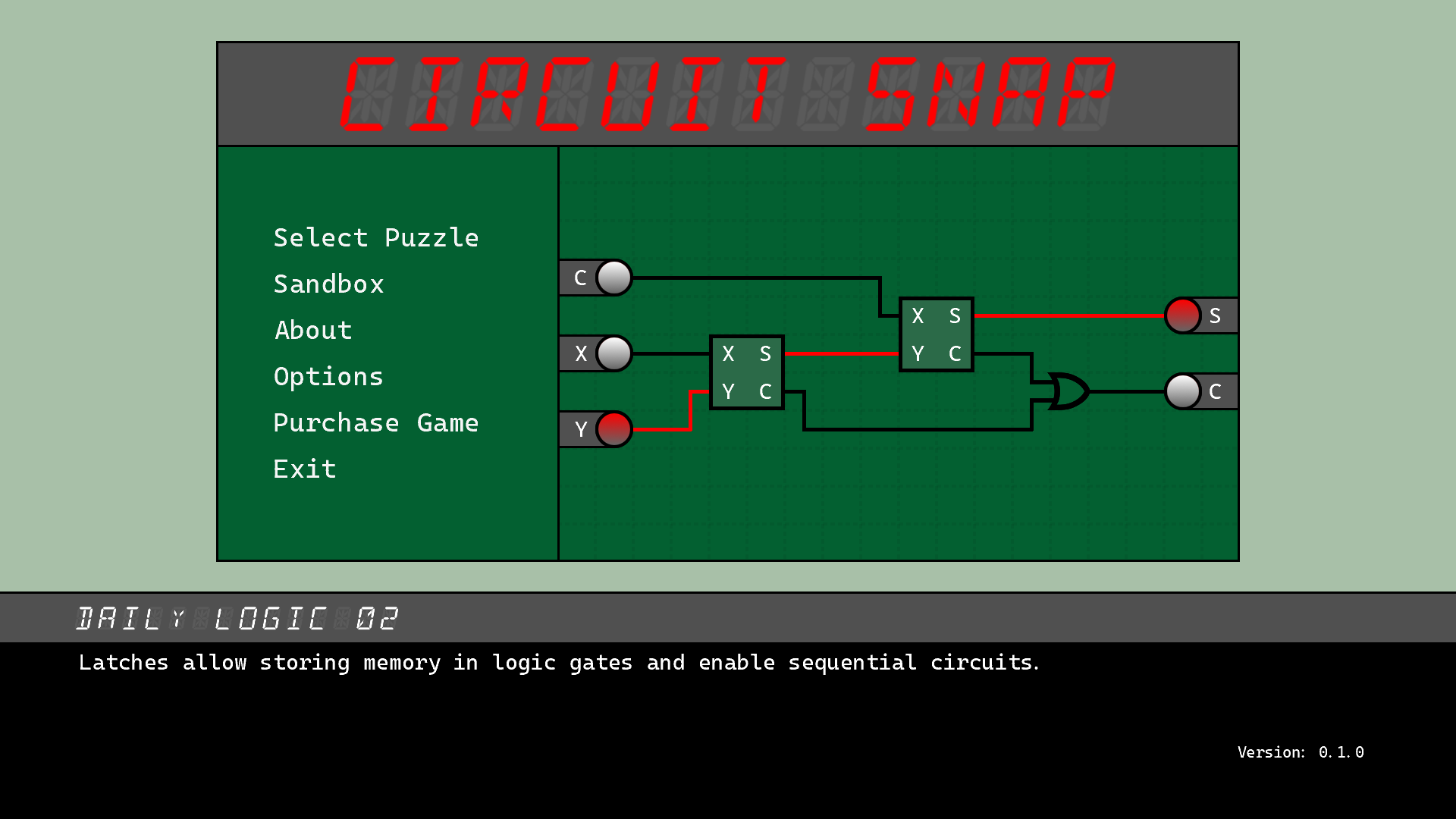 Circuit Snap Screenshot Title Menu